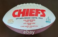 RARE Christian Okoye Signed Auto Chiefs Super Bowl LIV Football JSA Witnessed