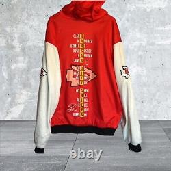 RARE Kansas City Chiefs Hoodie Zip Jacket NFL Superbowl 2020 Mahomes Kelce XL