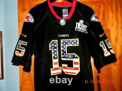 RARE & NEW Nike Kansas City Chiefs PATRICK MAHOMES Black Patriotic Jersey, Lg