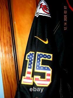 RARE & NEW Nike Kansas City Chiefs PATRICK MAHOMES Black Patriotic Jersey, Lg