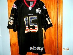 RARE & NEW Nike Kansas City Chiefs PATRICK MAHOMES Black Patriotic Jersey, Lg