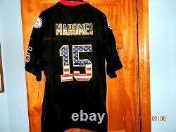 RARE & NEW Nike Kansas City Chiefs PATRICK MAHOMES Black Patriotic Jersey, Lg