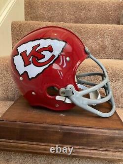 RK Vintage Style Kansas City Chiefs Football Helmet Ed Budde Super Bowl IV 4