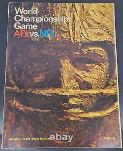 Rare! 1967 Super Bowl I Program AFL vs NFL Packers Chiefs 1st World Championship