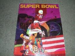 Rare 1970 IV Superbowl Programme Kansas City Chiefs V Minnesota Vikings 11th Jan