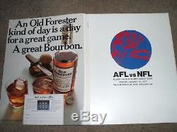 Rare 1970 IV Superbowl Programme Kansas City Chiefs V Minnesota Vikings 11th Jan