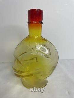 Rare Kansas City Chiefs 1970 Superbowl Decanter Made By Indiana Glass Hand Blown