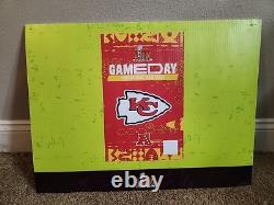 Rare Super Bowl LIX Gameday Credential Sign 24x18 Chiefs Vs Eagles New Orleans