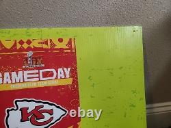 Rare Super Bowl LIX Gameday Credential Sign 24x18 Chiefs Vs Eagles New Orleans