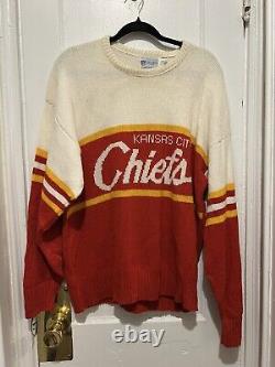 Rare Vintage Sweater Cliff Kansas City Chiefs XL Travis Kelce + Taylor Swift