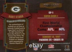SUPER BOWL I 2006 Donruss Classics Pigskin STARR Packers Chiefs SB Football USED
