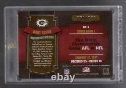 SUPER BOWL I 2006 Donruss Classics Pigskin STARR Packers Chiefs SB Football USED
