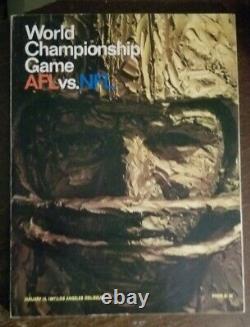 SUPER BOWL I WORLD CHAMPIONSHIP GAME 1967 AFL v NFL PROGRAM PACKERS VS CHIEFS
