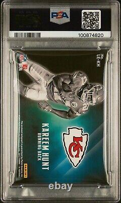 SUPER BOWL Kareem Hunt GOLD /10 RC? On Card Auto RC 2017 Panini JUST GRADED