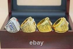 Set of 4 Kansas City Chiefs Replica Rings NO BOX Gold & Silver TEXAS SHIPPER