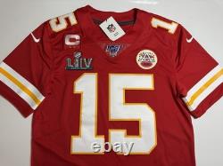 Small Patrick Mahomes Vapor Limited Jersey Super Bowl LIV 54 Stitched Chiefs