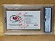 Steve Spagnuolo Autograph Kansas City Chiefs Psa Signed Business Card Super Bowl