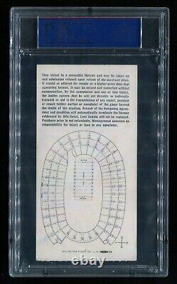 Super Bowl 1 I PSA Ticket 1967 Green Bay Packers Kansas City Chiefs Gold Var
