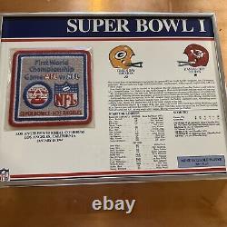 Super Bowl 1, Packers Vs Chiefs January 15, 1967 Willabee And Ward Framed