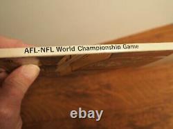 Super Bowl 1 World Championship Game AFL vs NFL Program 1967 Packers Chiefs