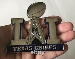 Super Bowl 51 LI Houston Texas Chief Cpo Navy Challenge Coin Patriots Tom Brady