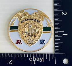 Super Bowl 54 LIV Miami Dade Police Kansas City KC Chiefs Challenge Coin Mahomes