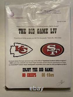 Super Bowl 54 LIV National Stadium 2020 Program S. F. 49ers K. C Chiefs