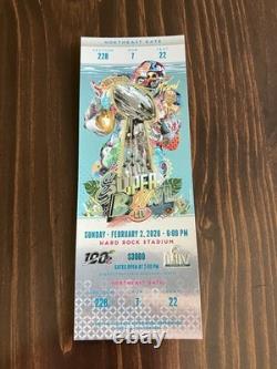 Super Bowl 54 Ticket- Authentic, Excellent Condition 31 KC 20 SF Mahomes MVP