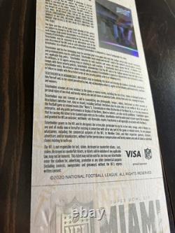 Super Bowl 54 Ticket- Authentic, Excellent Condition 31 KC 20 SF Mahomes MVP