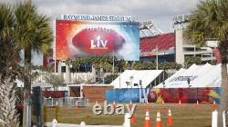 Super Bowl 55 LV 100 Ft Scrim Memorabilia Tampa Bay Banner Buccaneers Chiefs