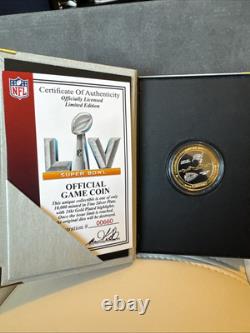 Super Bowl 55 Official Game Coin- Chiefs vs Buccaneers LV -00660 Low #