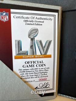 Super Bowl 55 Official Game Coin- Chiefs vs Buccaneers LV -00660 Low #