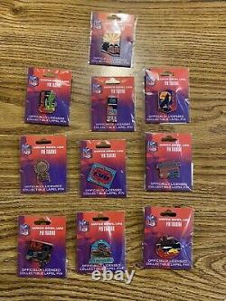 Super Bowl 57 exclusive pin set of 10 2023 2/12/23 Chiefs Eagles