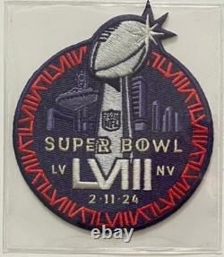Super Bowl 58 NFL Patch/Stat Panel Off. Collectors Album Panel-Read Description