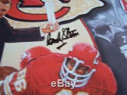 Super Bowl IV Kansas City Chiefs Signed 24x36 Art Print Stram Dawson Ap #ed