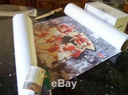 Super Bowl IV Kansas City Chiefs Signed 24x36 Art Print Stram Dawson Ap #ed