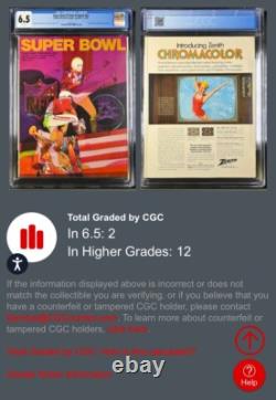 Super Bowl IV Program 1970 Chiefs Vikings Vintage Rare CGC 6.5 Graded