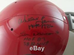 Super Bowl IV Signed Helmet 5 HOF Chiefs Len Dawson Bobby Bell team JSA