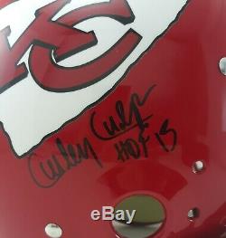 Super Bowl IV Signed Helmet 5 HOF Chiefs Len Dawson Bobby Bell team JSA