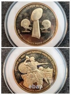 Super Bowl I Gold Flip Coin Green Bay Packers Kansas City Chiefs