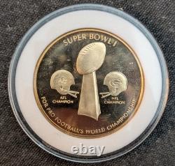 Super Bowl I Gold Flip Coin Green Bay Packers Kansas City Chiefs