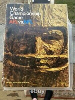 Super Bowl I. Original Program 1967 Chiefs Vs Packers