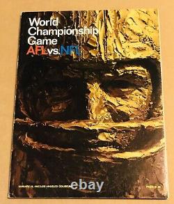 Super Bowl I World Championship Game 1967 NFL Program Packers Chiefs Near Mint