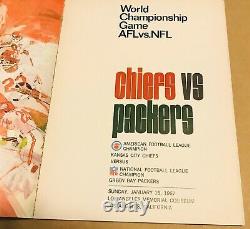Super Bowl I World Championship Game 1967 NFL Program Packers Chiefs Near Mint
