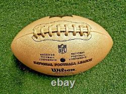Super Bowl KC Chiefs Team Mahomes Signed Autographed NFL Gold Duke Football COA