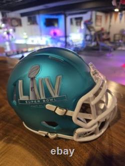 Super Bowl LIV 100 RARE Teal Mini Helmet SB 2020 KC Chiefs