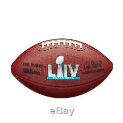 Super Bowl LIV 54 Chiefs 49ers Wilson Official Leather Authentic Game Football