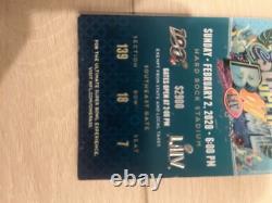 Super Bowl LIV 54 NFL FULL Ticket Stub Chiefs 49ers 2/2/2020 MVP Mahomes