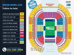 Super Bowl LIV 57 1-4 Upper Side Line Tickets Chiefs 49ers Bengals Eagles