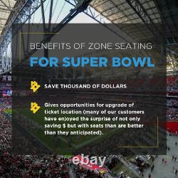 Super Bowl LIV 57 1-4 Upper Side Line Tickets Chiefs 49ers Bengals Eagles